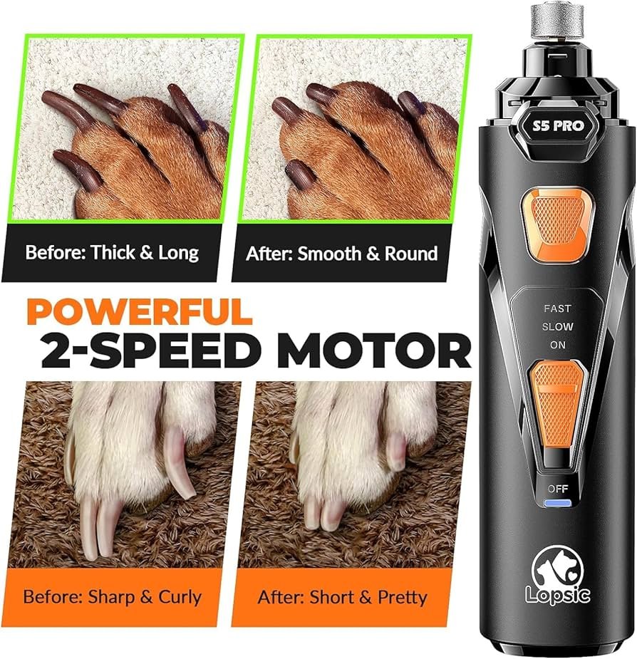 Quiet Dog Nail Grinder with LED Light - Image 5