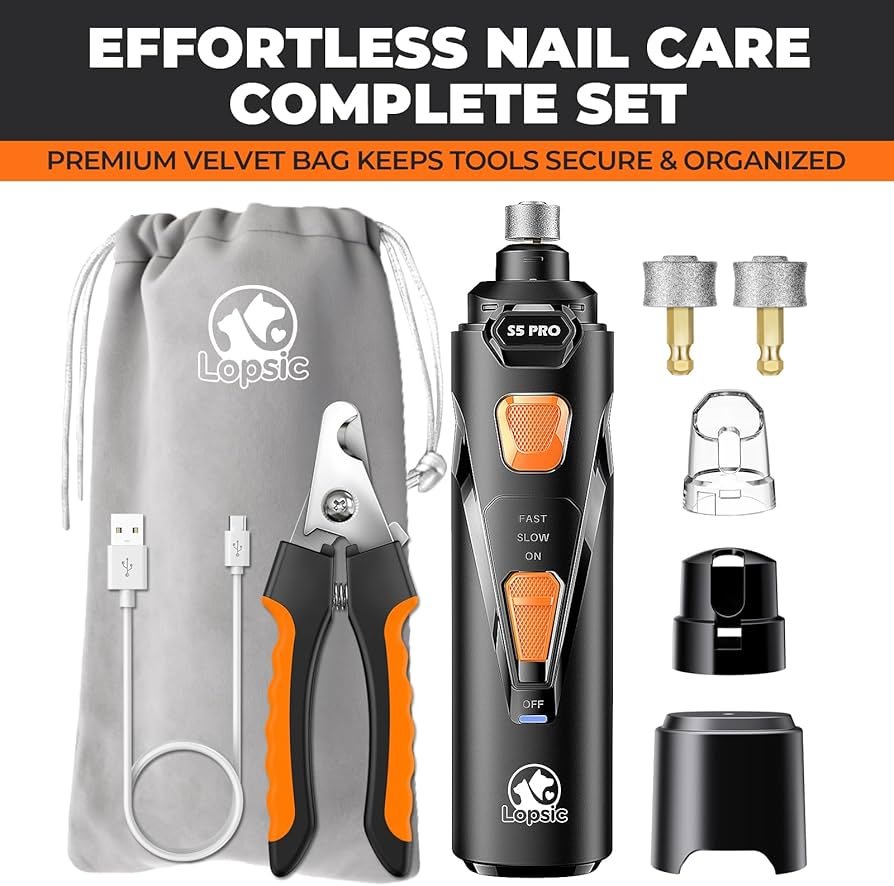 Quiet Dog Nail Grinder with LED Light - Image 3