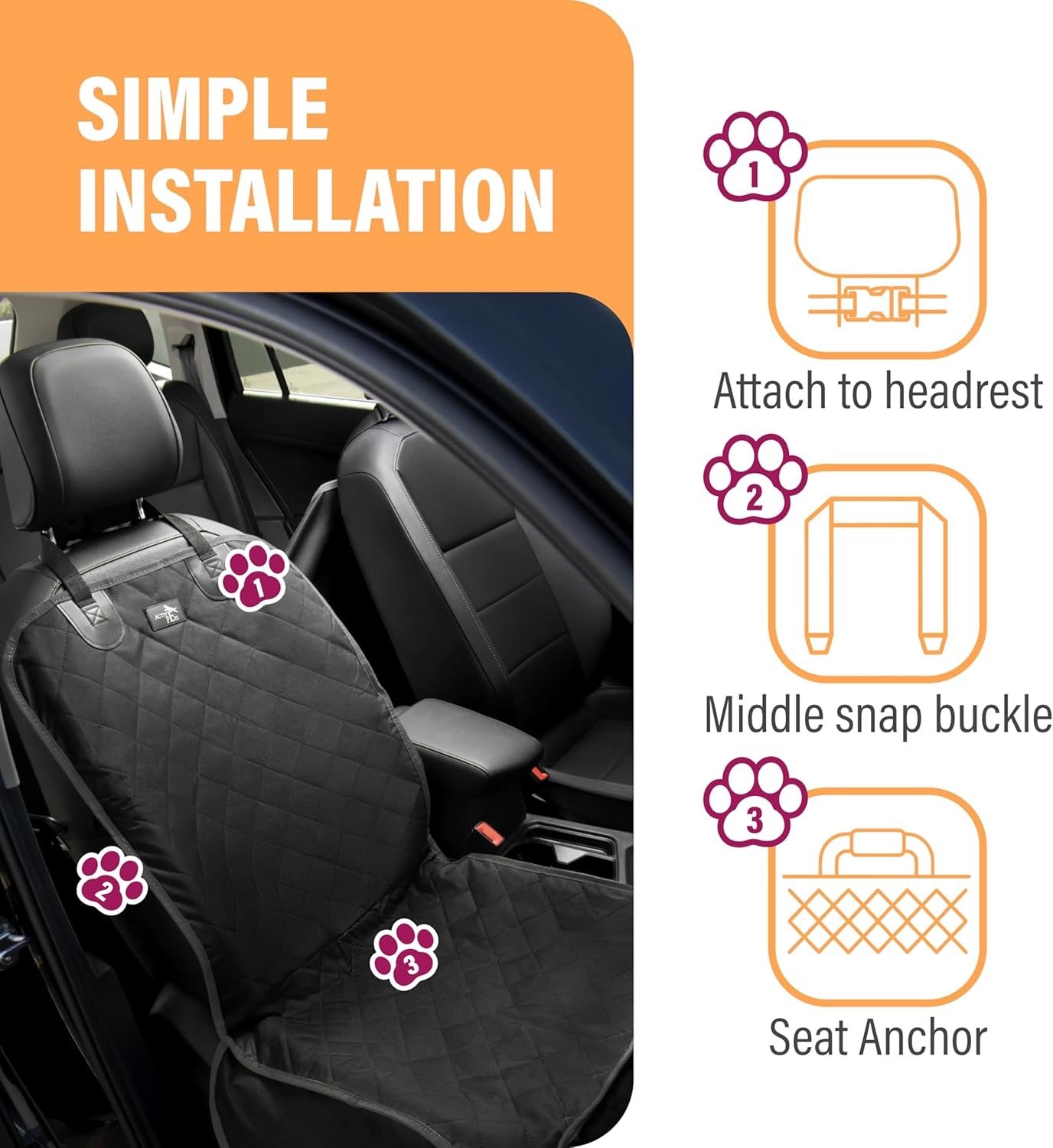 Active Pets Dog Car Seat Cover - Image 6