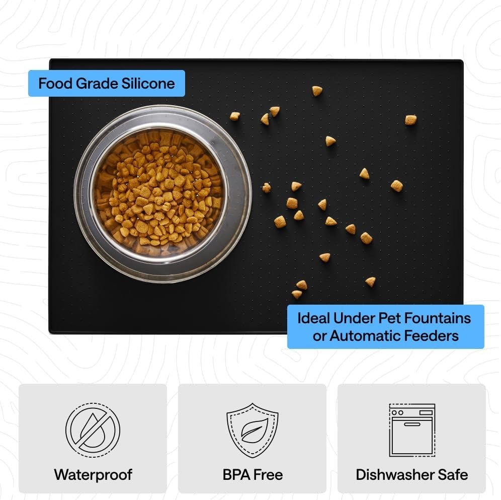 Gorilla Grip- Silicone Pet Feeding Mat (18.5x11.5)- color options - Image 5