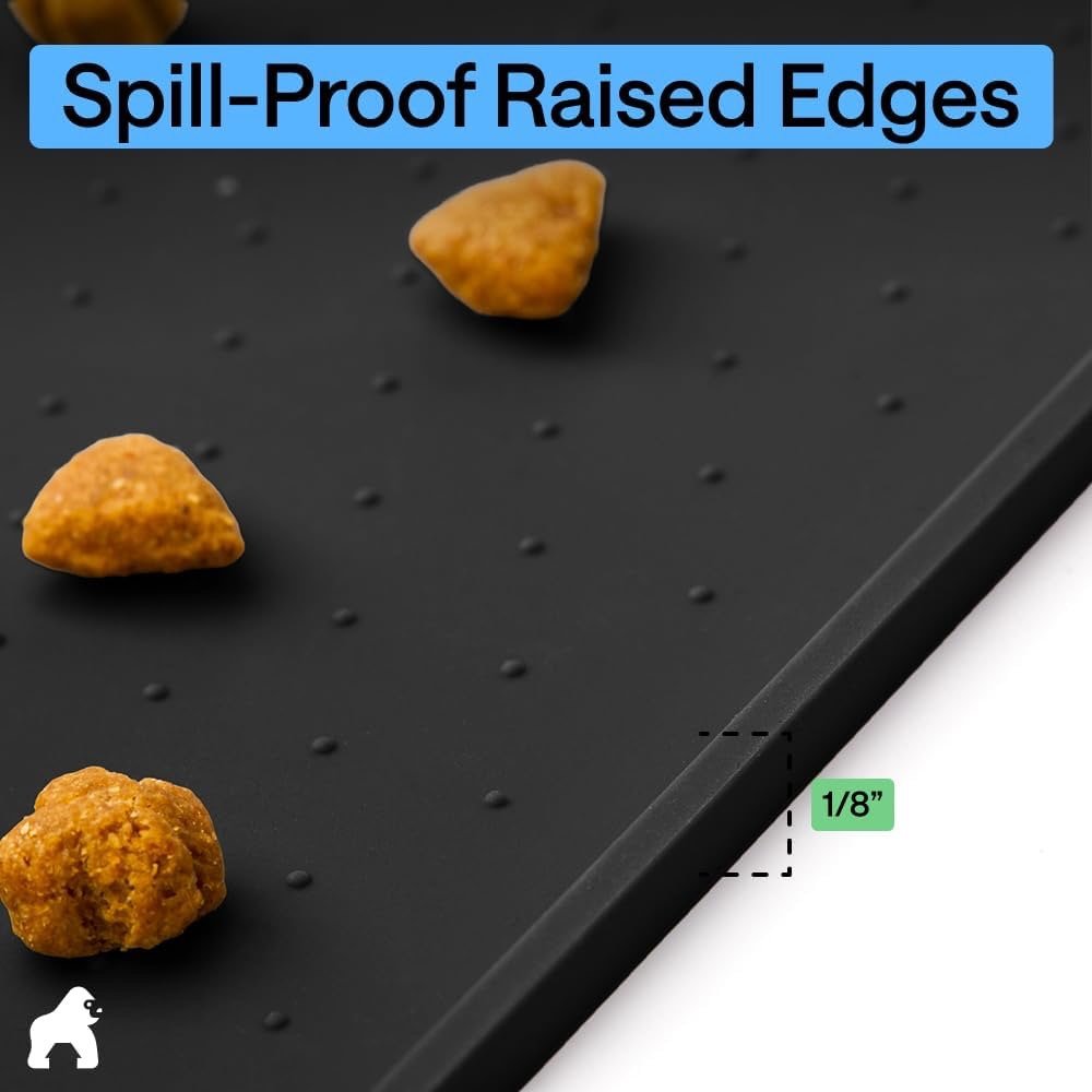 Gorilla Grip- Silicone Pet Feeding Mat (18.5x11.5)- color options - Image 7