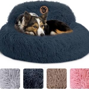 PetJett Calming Dog Bed Medium Size Dog - 30'' Donut Bed